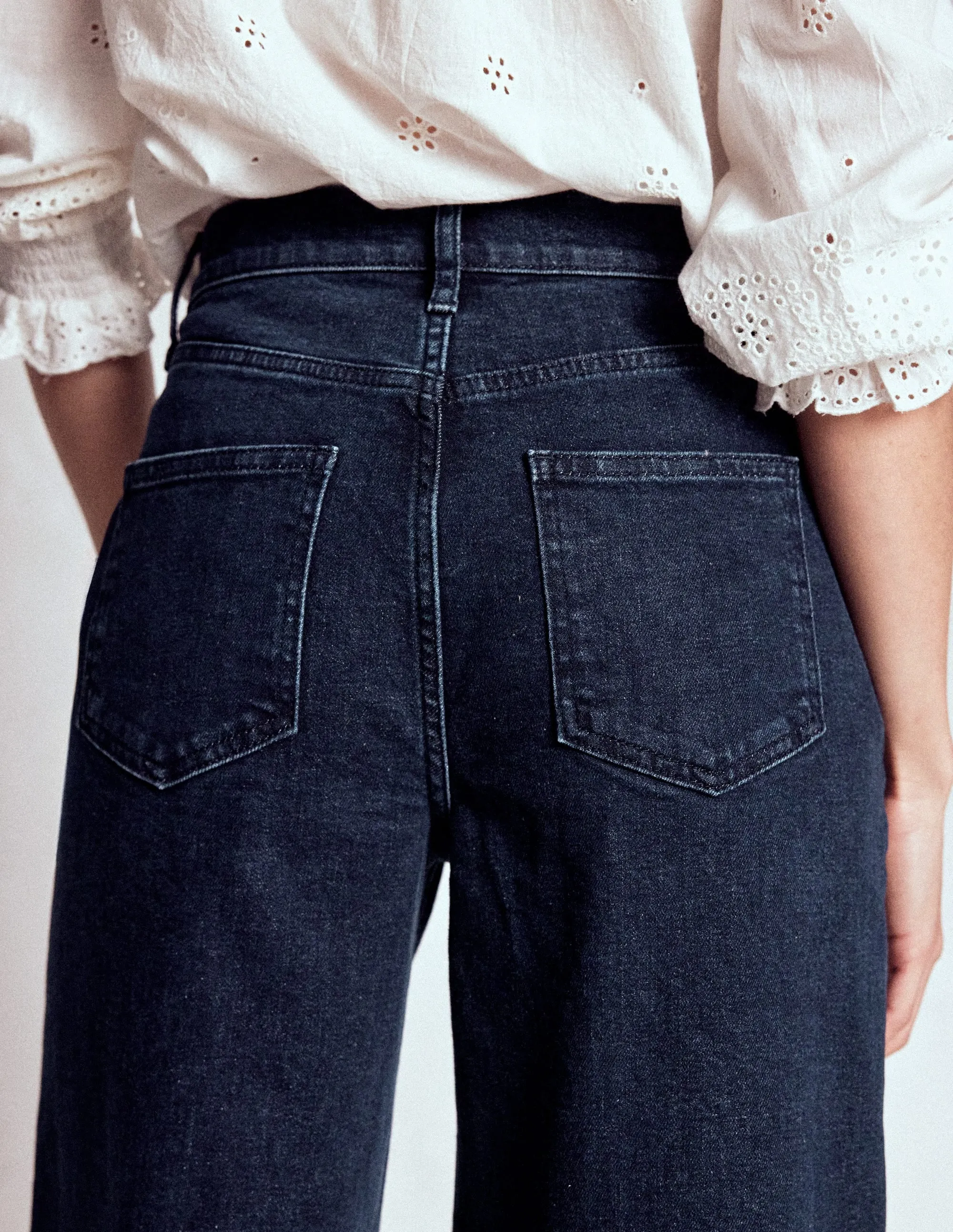 High Rise Clean Wide Jeans-Dark Vintage Modern Traveler Gear Sunny Vibes Active Ready