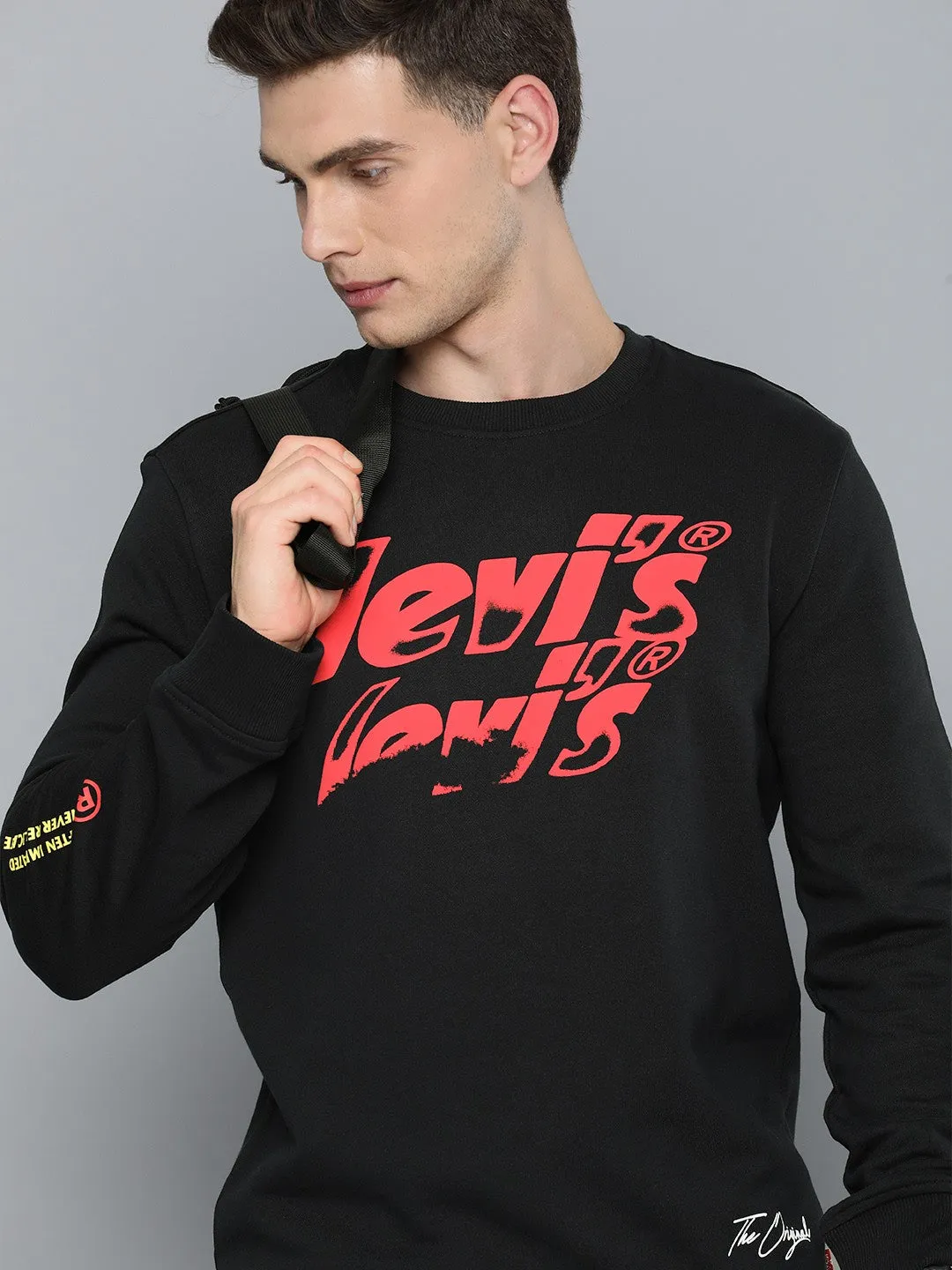 Street Gear Men's Brand Logo Crew Neck Sweatshirt