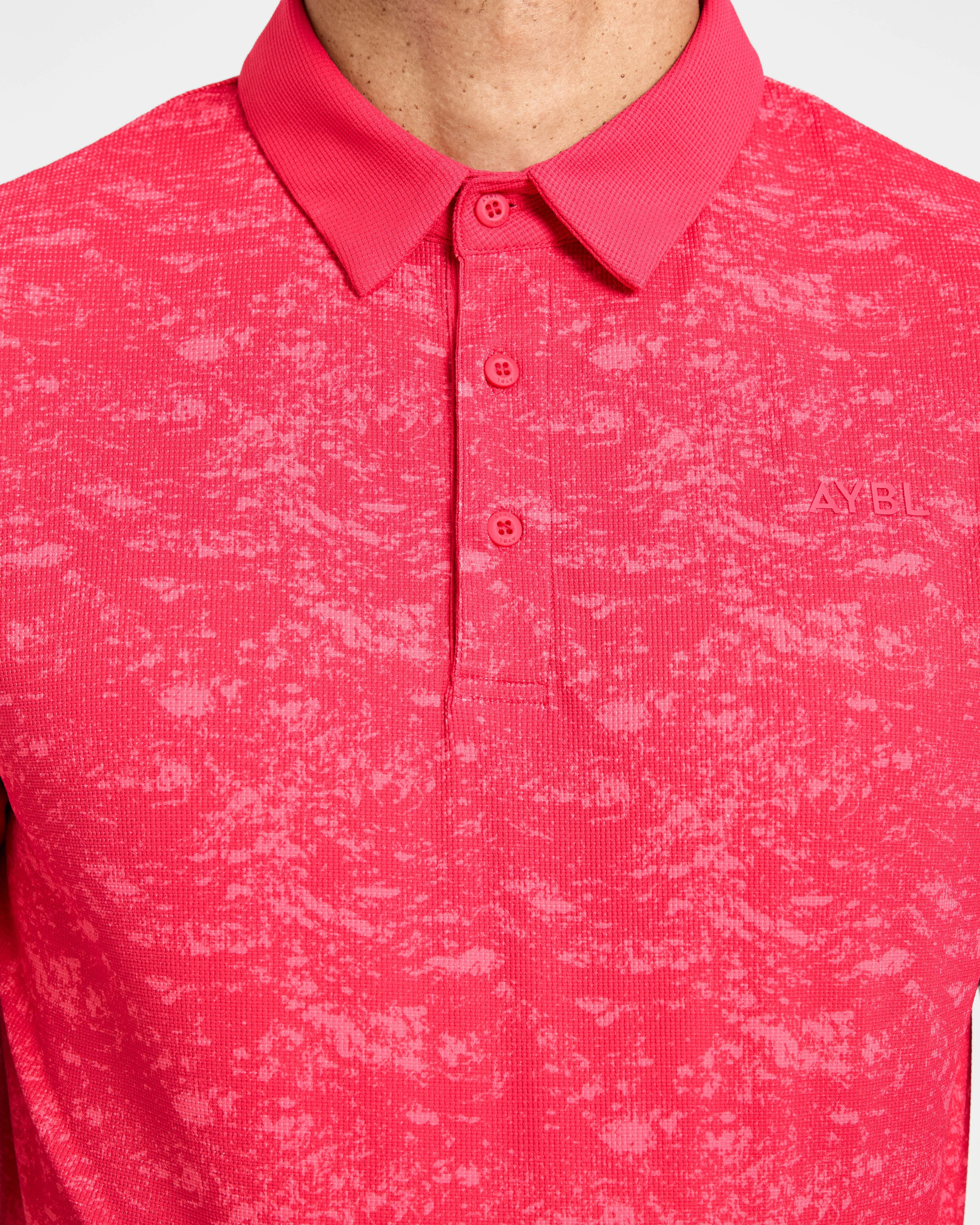 Precision Texture Polo - Summer Red Club Attire