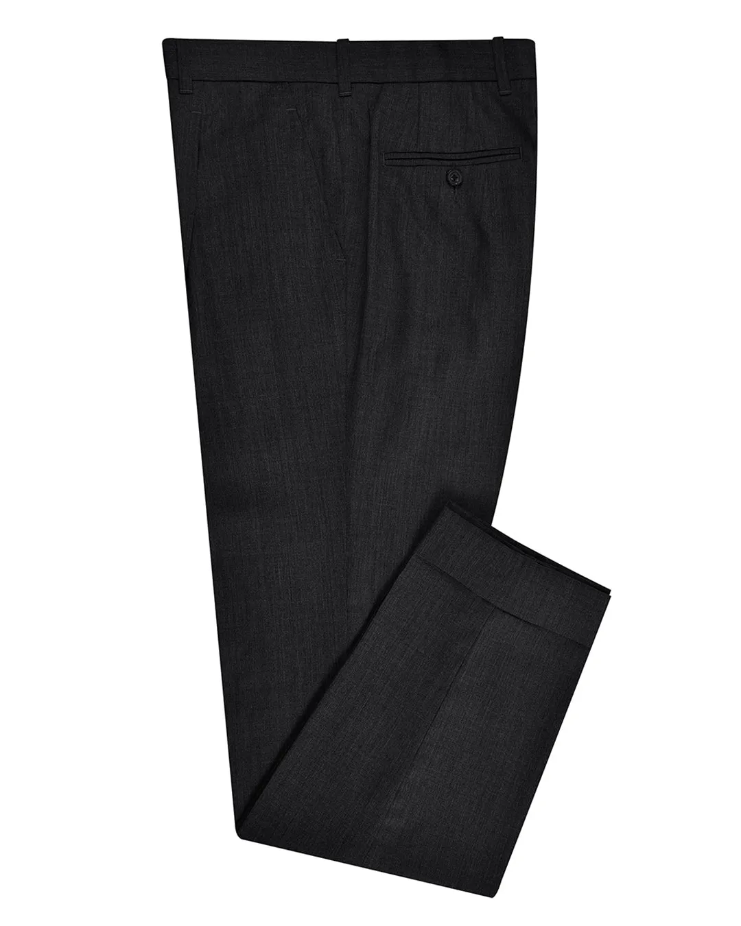 Commuter Ready AbrasionResistant Washable Wool Dark Grey Dress Pant