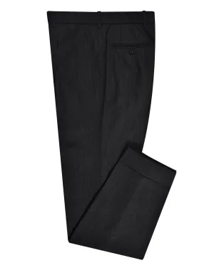 Trendy Waist Washable Wool Dark Grey Dress Pant