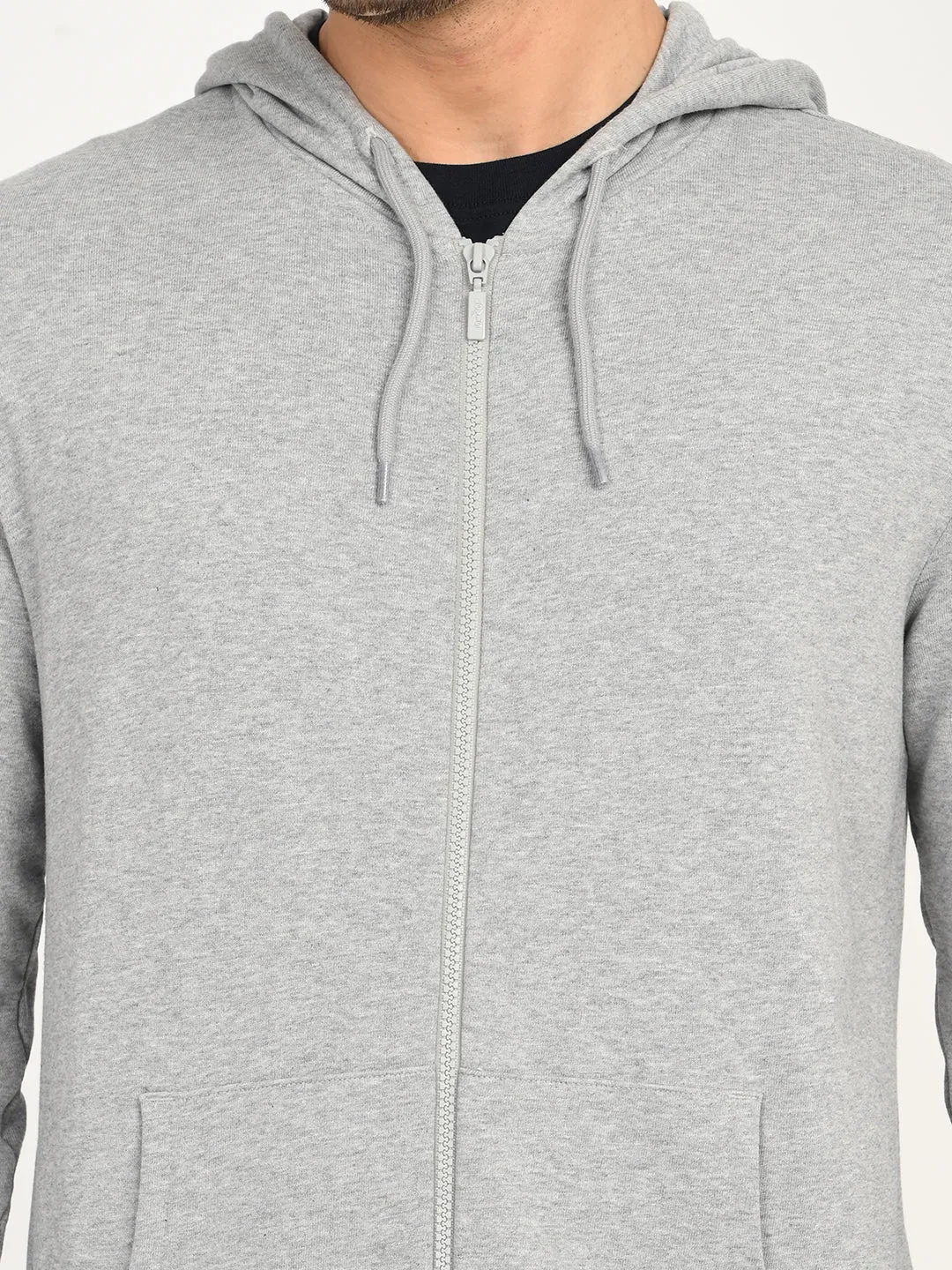 Men's Solid Light Grey Hooded Sweatshirt Urban Fresh Value Pack