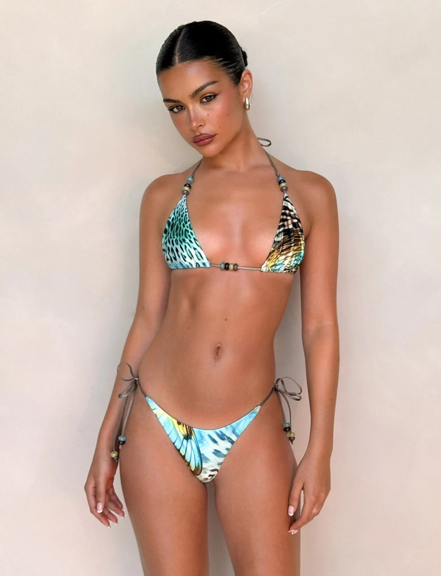 Tropical Vacation FINLEA BIKINI BOTTOM - MULTI : ANIMAL : BUTTERFLY ANIMAL