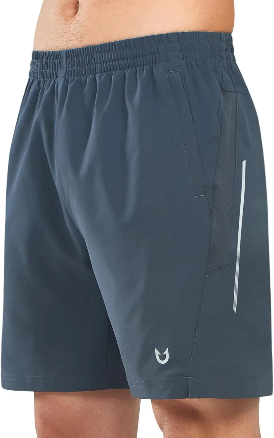 Men's Lounge Athletic Workout 7 inch Inseam Shorts for Gym & Running Glide On Waist System