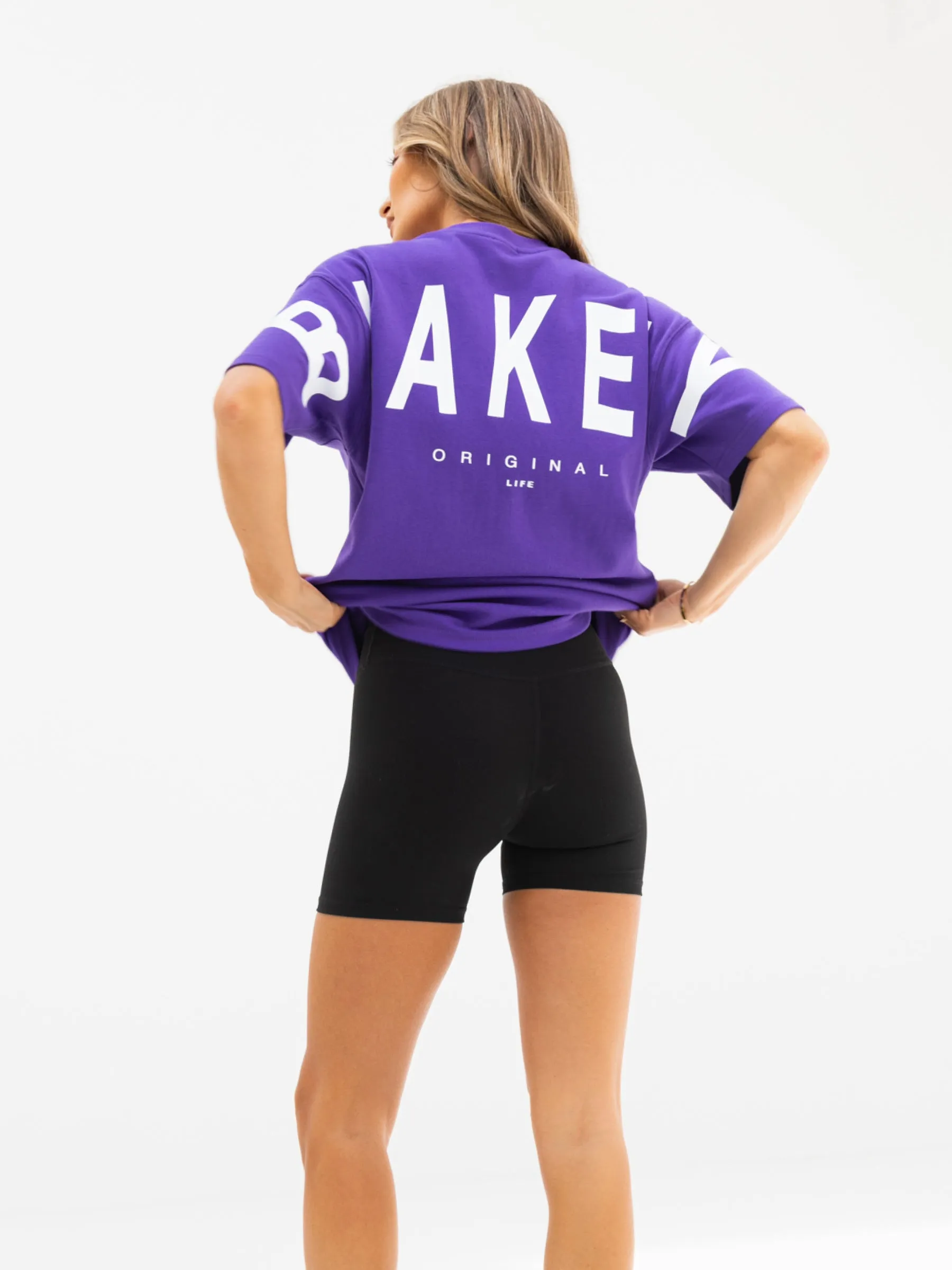 Autumn coziness Everyday Casual Isabel Oversized T-Shirt - Purple