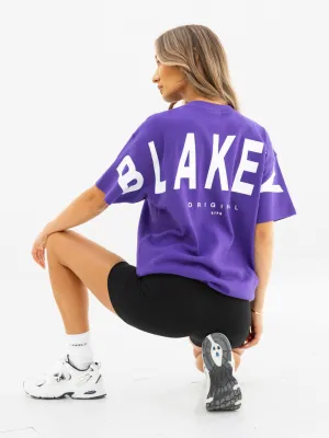 Isabel Oversized T-Shirt - Purple regular but not boring
