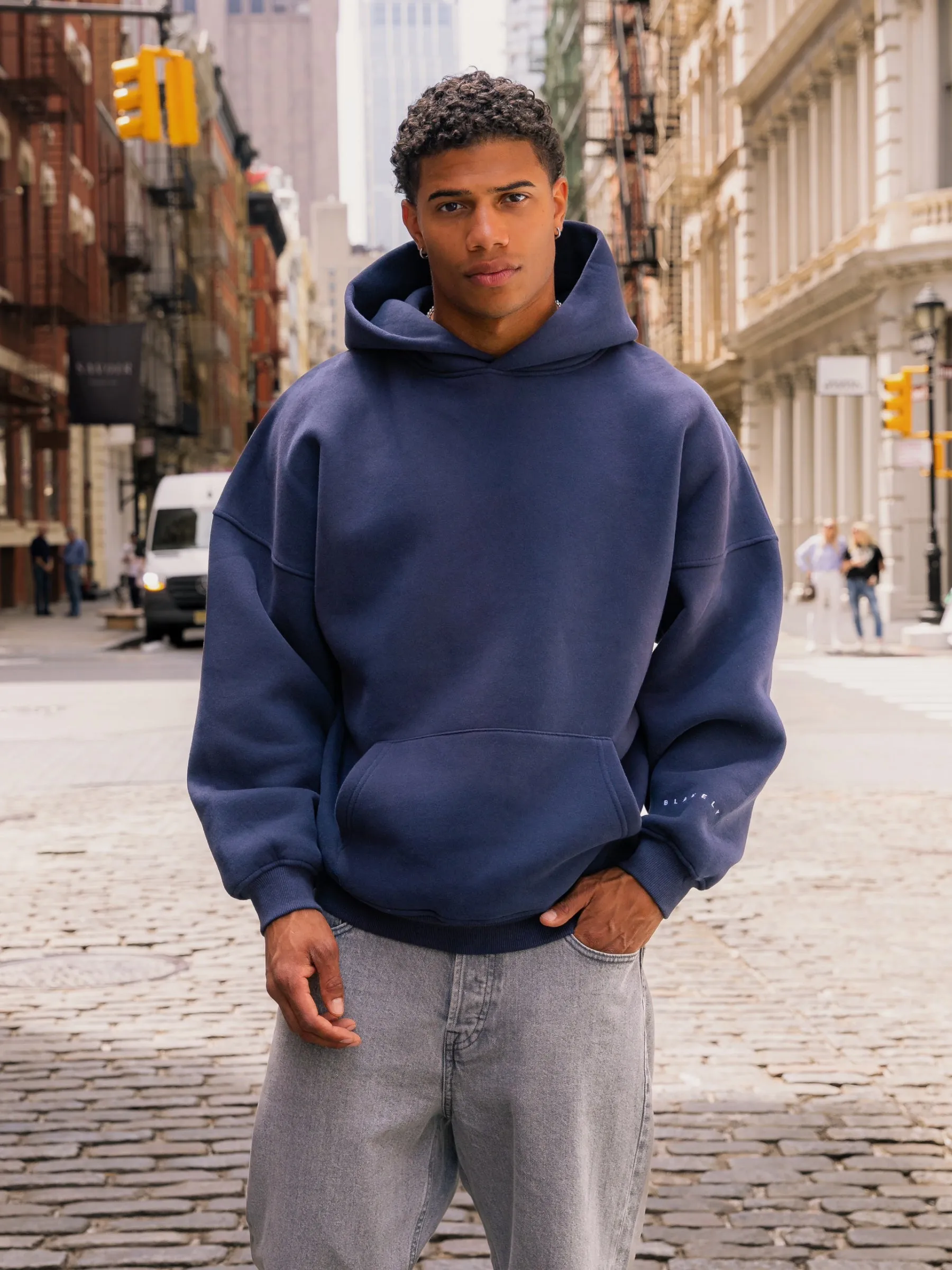 Idris Oversized Hoodie - True Navy Cycling Apparel Dingo like