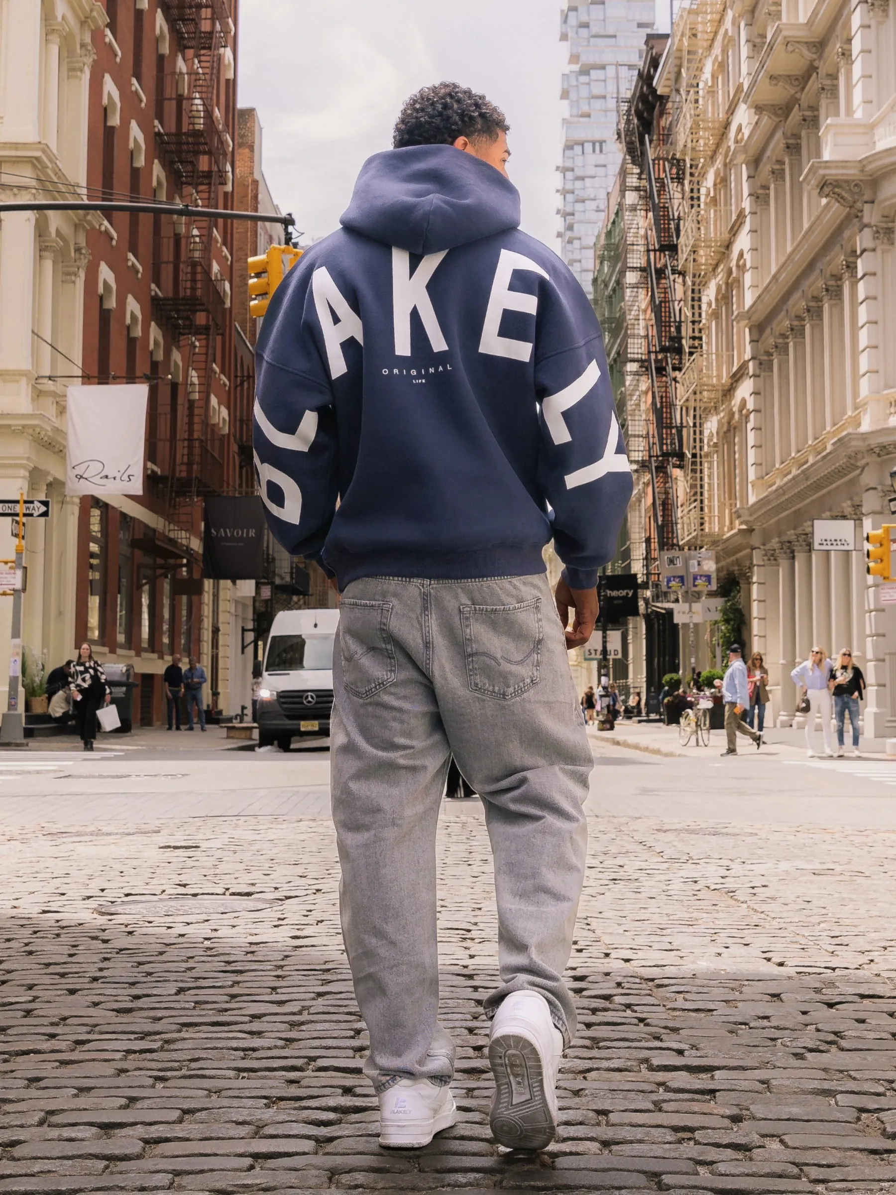 Cinco de Mayo wear Idris Oversized Hoodie - True Navy