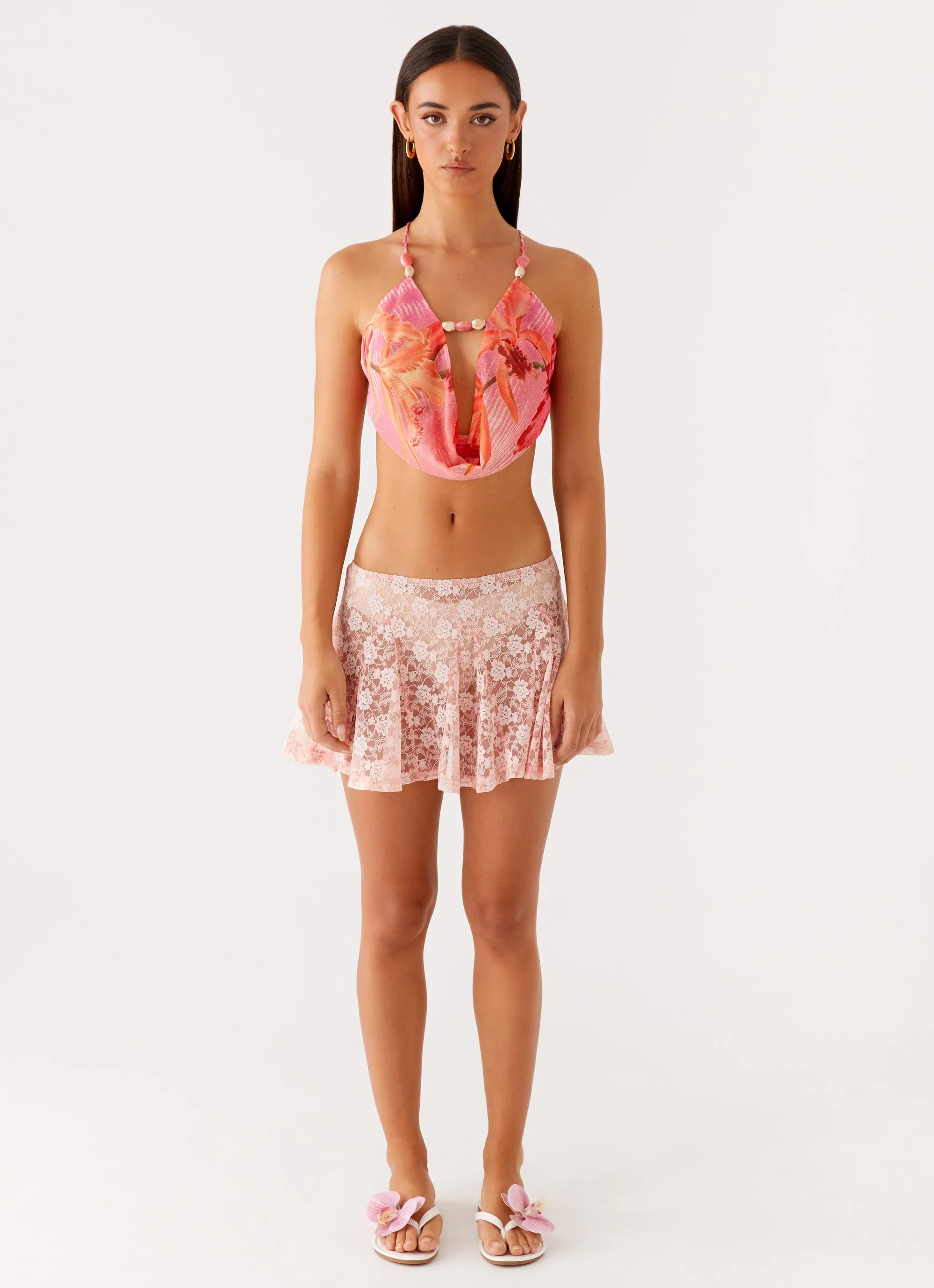 Elegant Detail Conrad Mini Skirt - Pink