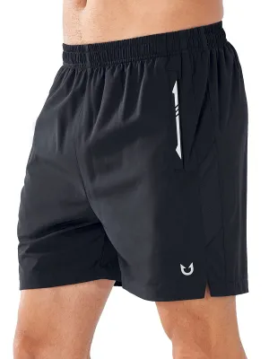 Flexible Side Panels Men's 5 Inch Inseam Workout Stretch Sweat Shorts for Cycling & Running