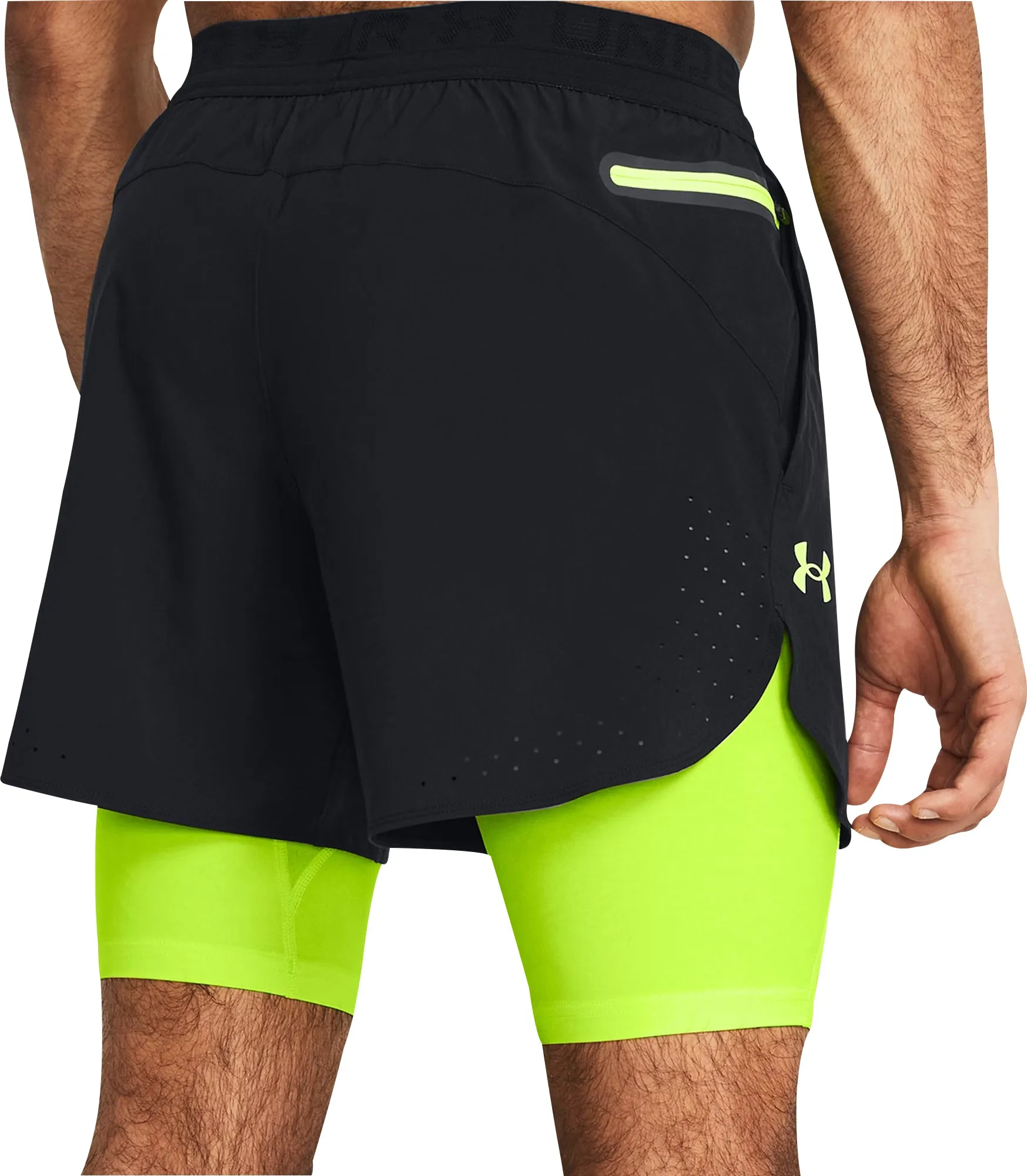 Travel Essential Party outfit Under Armour Vanish Elite 2 In 1 Mens Running Shorts - Black