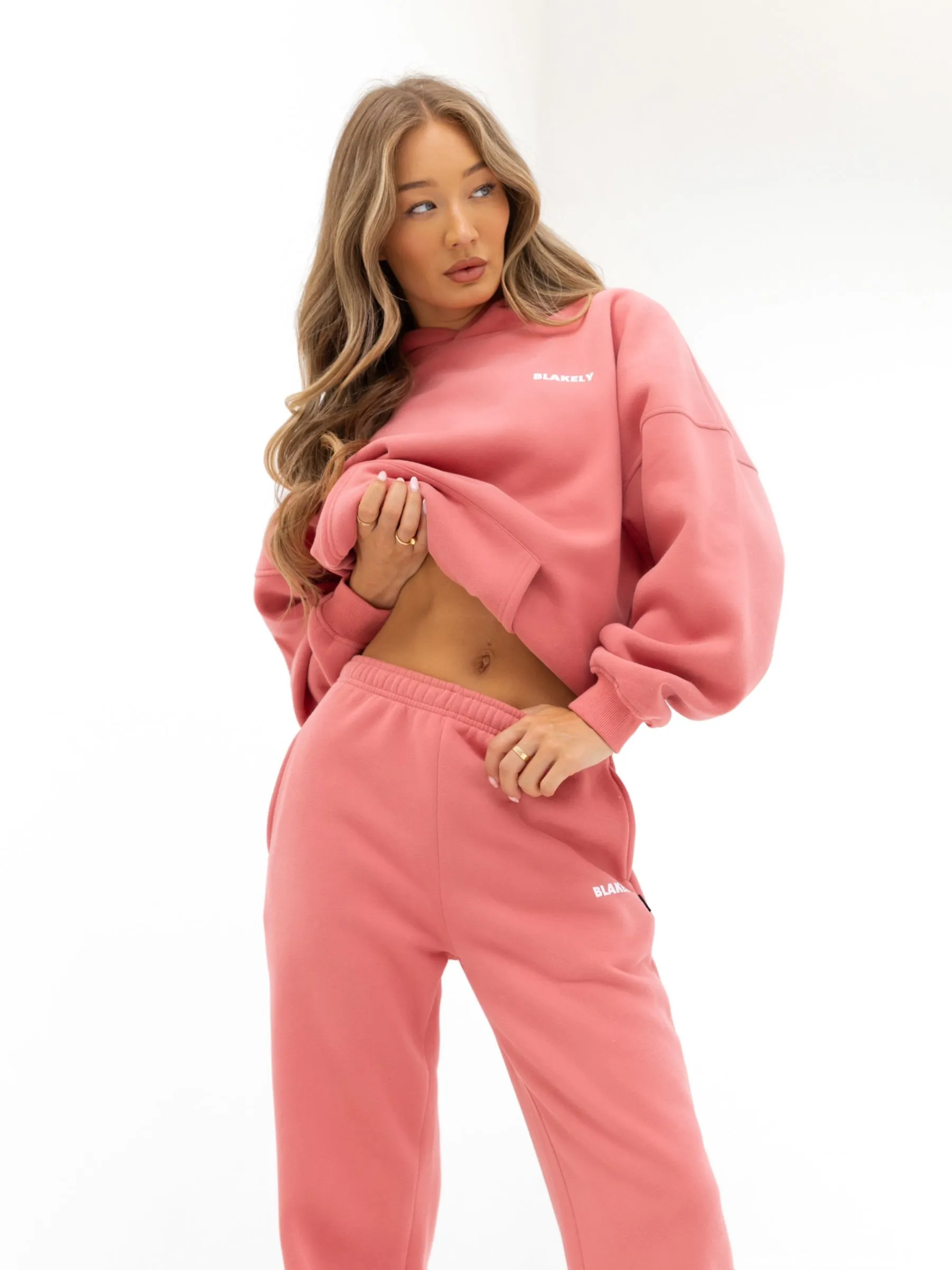 Amelie Oversized Hoodie - Sunrise Coral All Purpose Leisure Apparel
