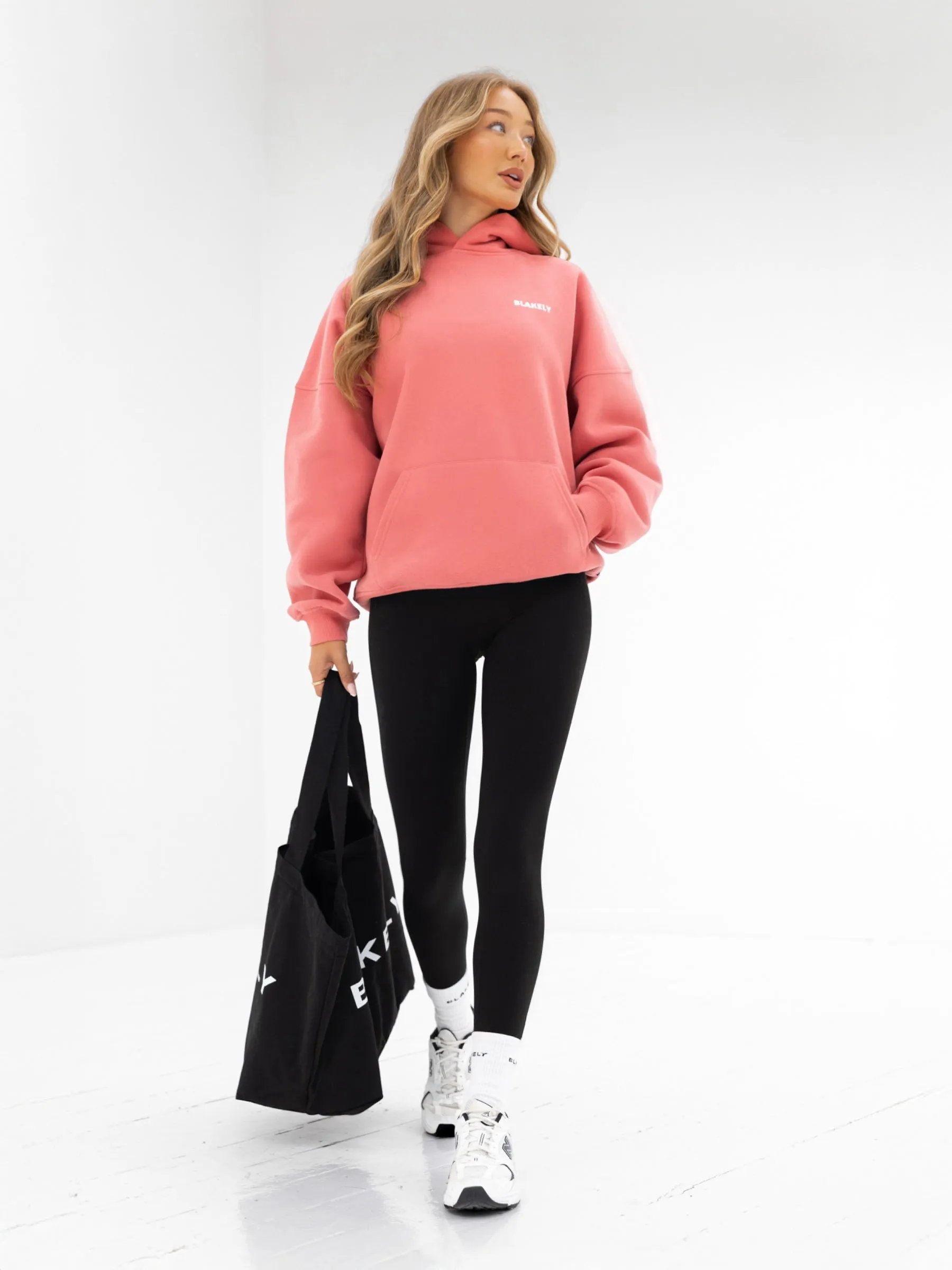 Amelie Oversized Hoodie - Sunrise Coral Youthful Appeal