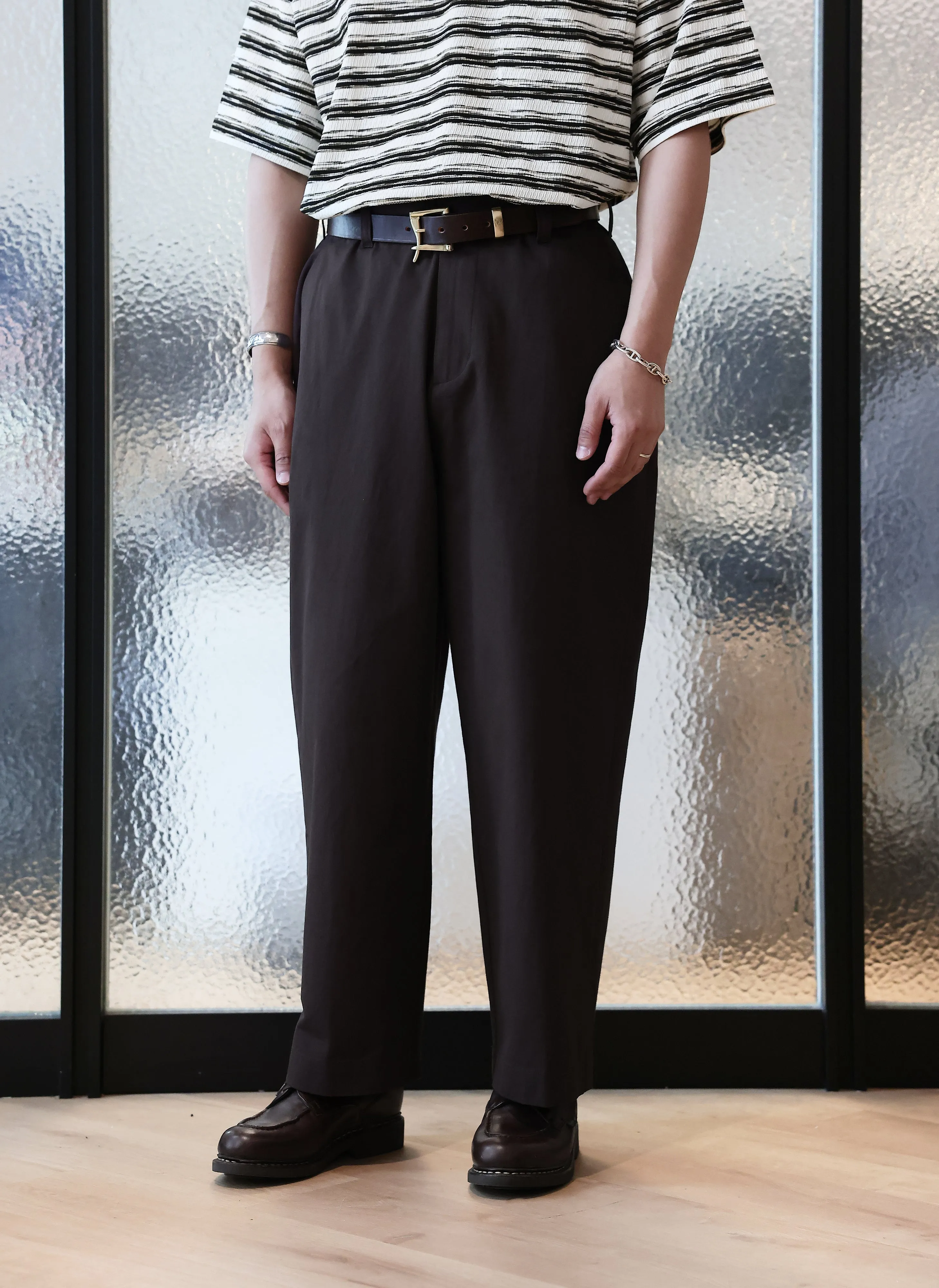 Loose Work Pants Sheer Glow