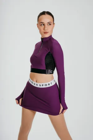 Fearless Skirt in Berry Casual Silhouette