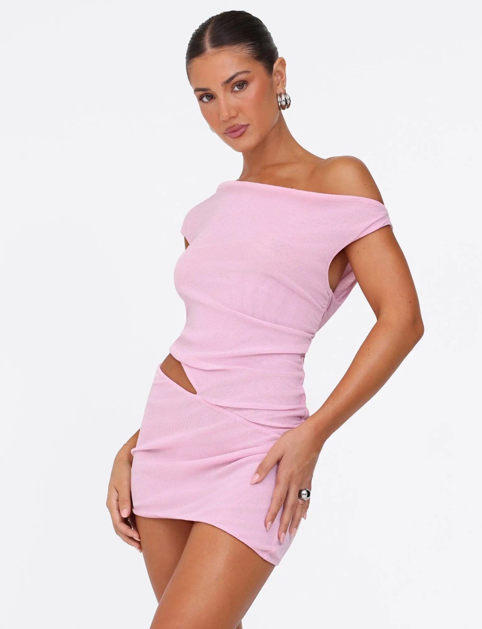 COBI MINI DRESS 2.0 - PINK : BABY PINK custom-fit