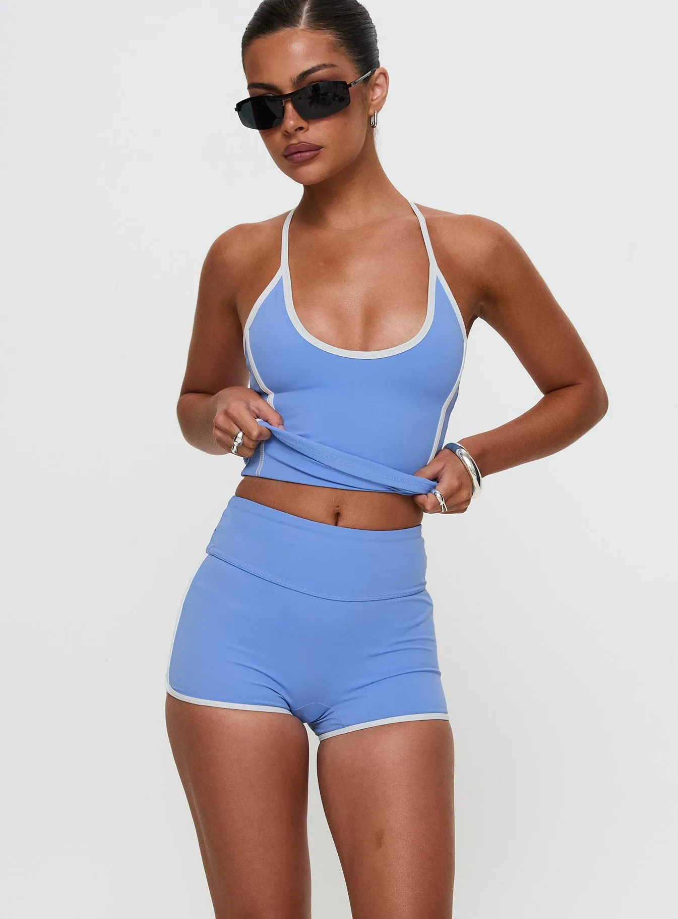 NoIrritationSeams Fast Track Active Short Blue