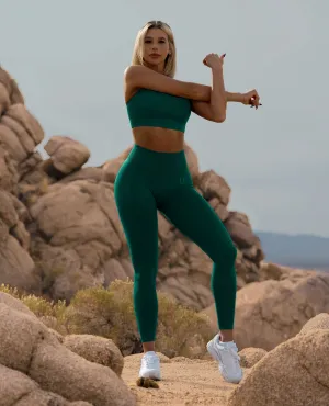 Hiking Trail Pro Athlete Sculpt Lift Seamless Leggings - Dark Green