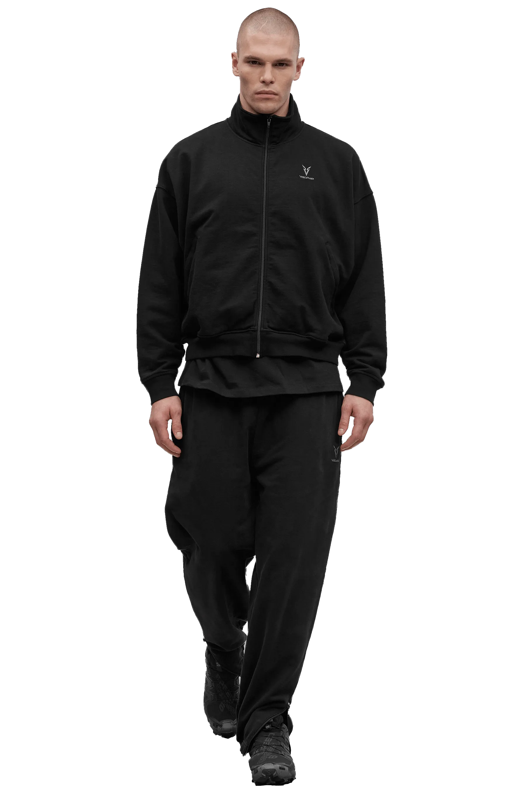 JOGGERS - Black Light Reflective Details Functional fashion wear