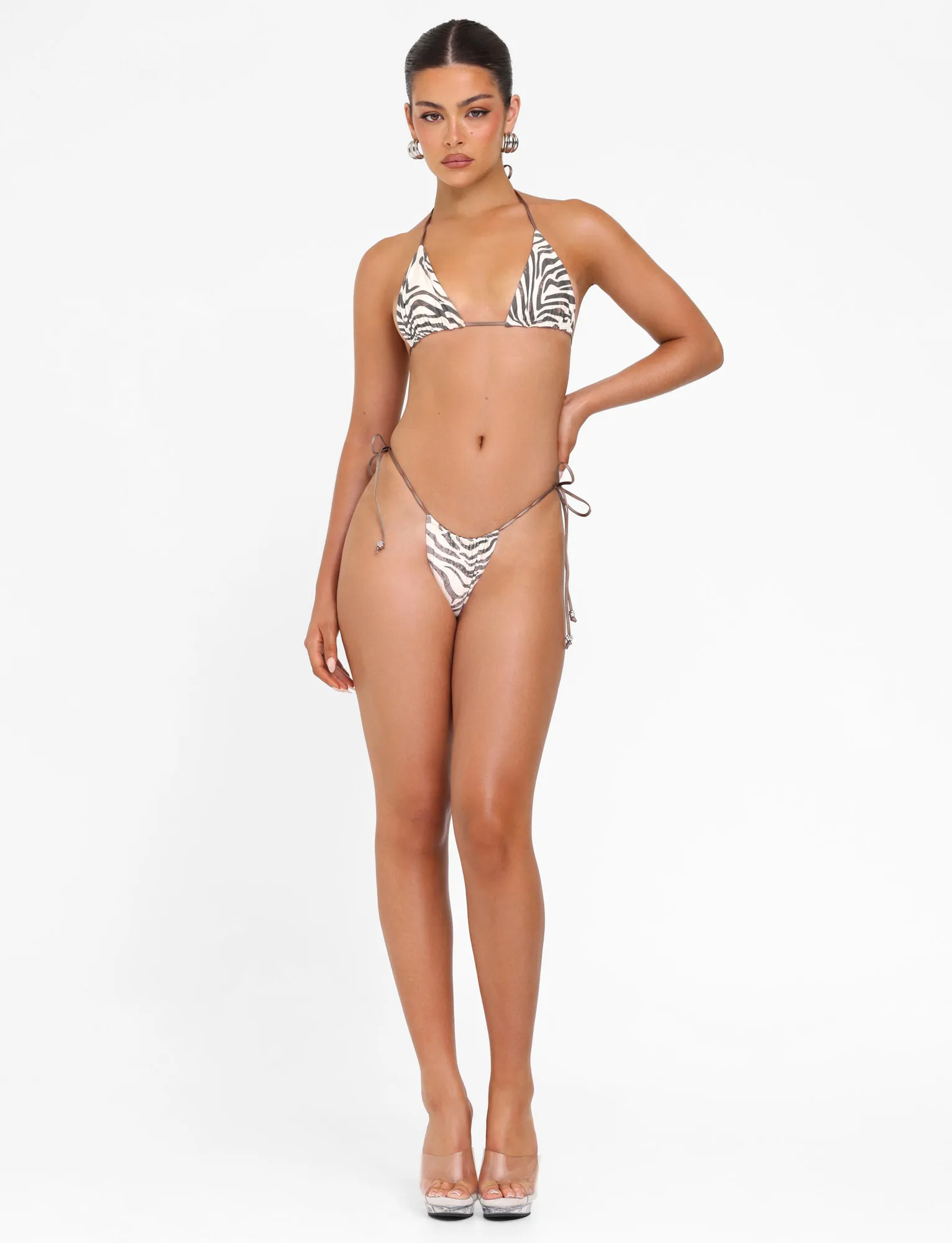 Quick Release Closures AVE BIKINI TOP - NEUTRAL : ZEBRA
