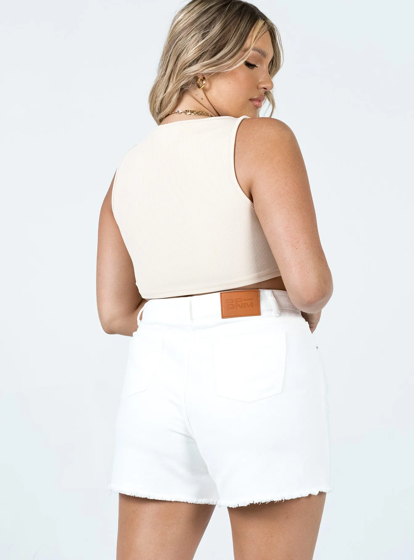 Emily High Rise Bermuda Shorts Tailored Fit