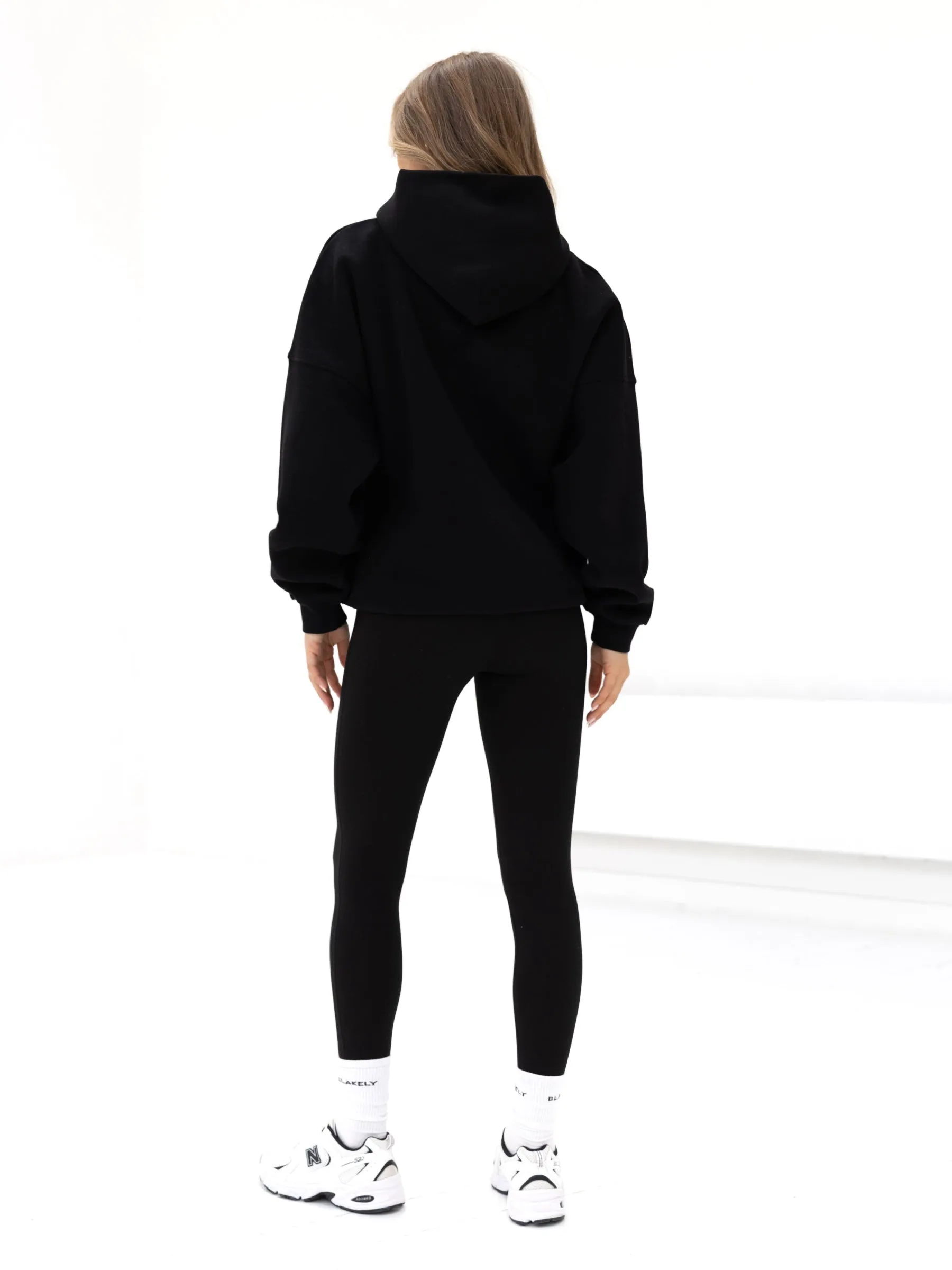 Logo Oversized Hoodie - Black university look Weekend Wear