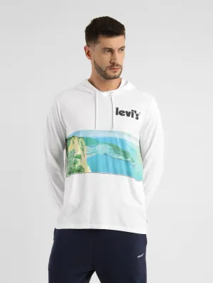 Dressy Casual Y2K Style Men's Graphic Print Hooded Sweatshirt