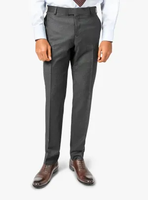 QuickDryTech SlimFit Dexter Twill Charcoal Suit Trousers