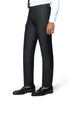 Temperature Regulating Eco Dye Process Bergamo Elegant Modern Fit Pants - Black