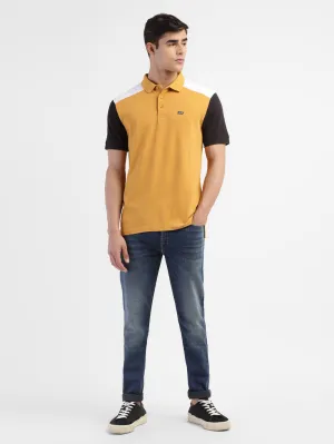 Men's Colorblock Regular Fit Polo T-shirt Breathable Underarm Gusset Trendy Casual