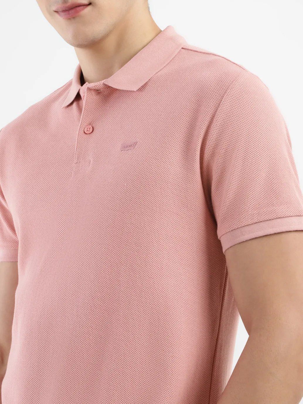 Slim Fit Style Men's Textured Slim Fit Polo T-Shirt