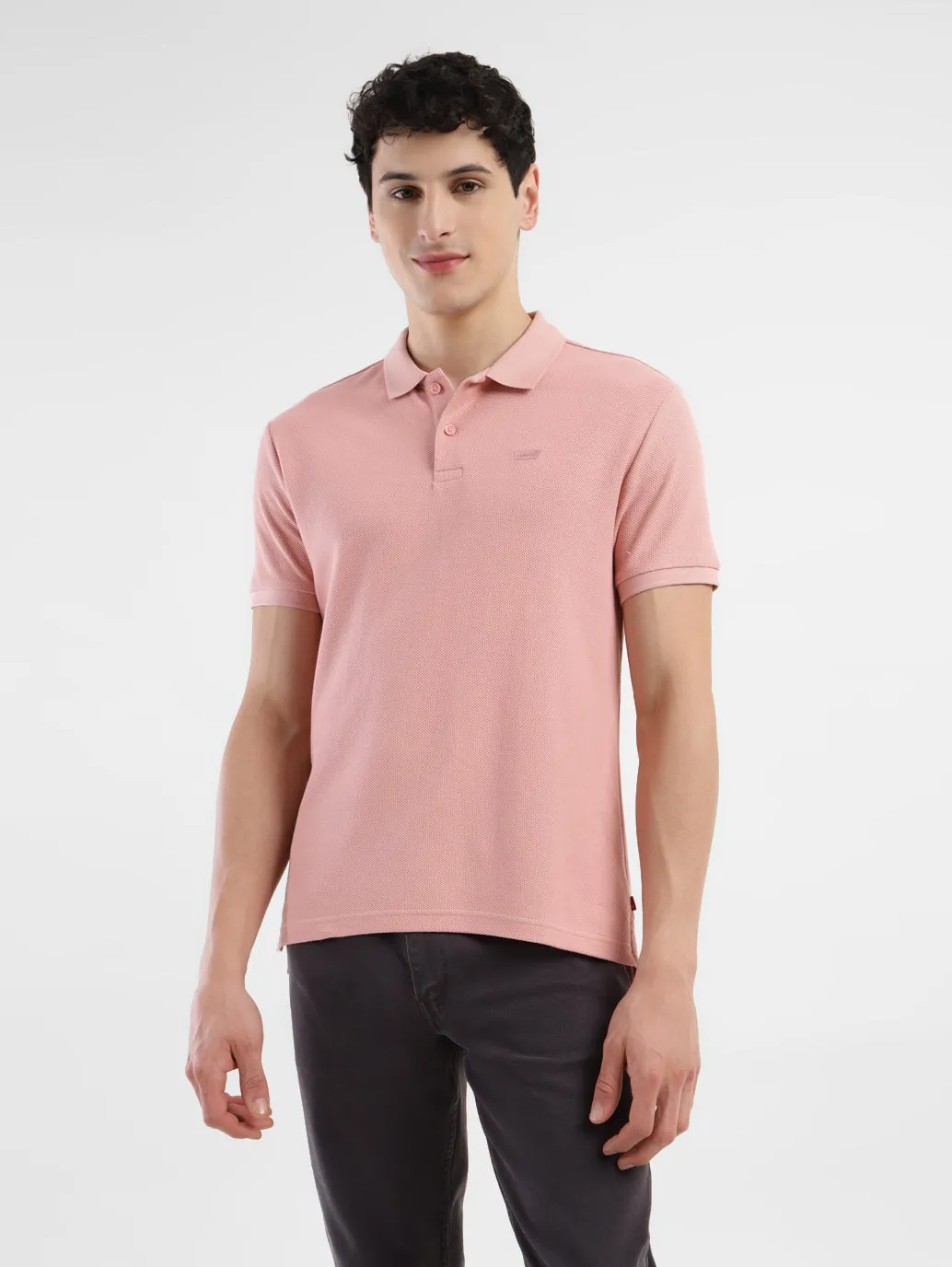 Club Event Quick-Dry Tech Men's Textured Slim Fit Polo T-Shirt