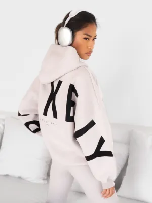 Isabel Oversized Hoodie - Stone Polar bear like