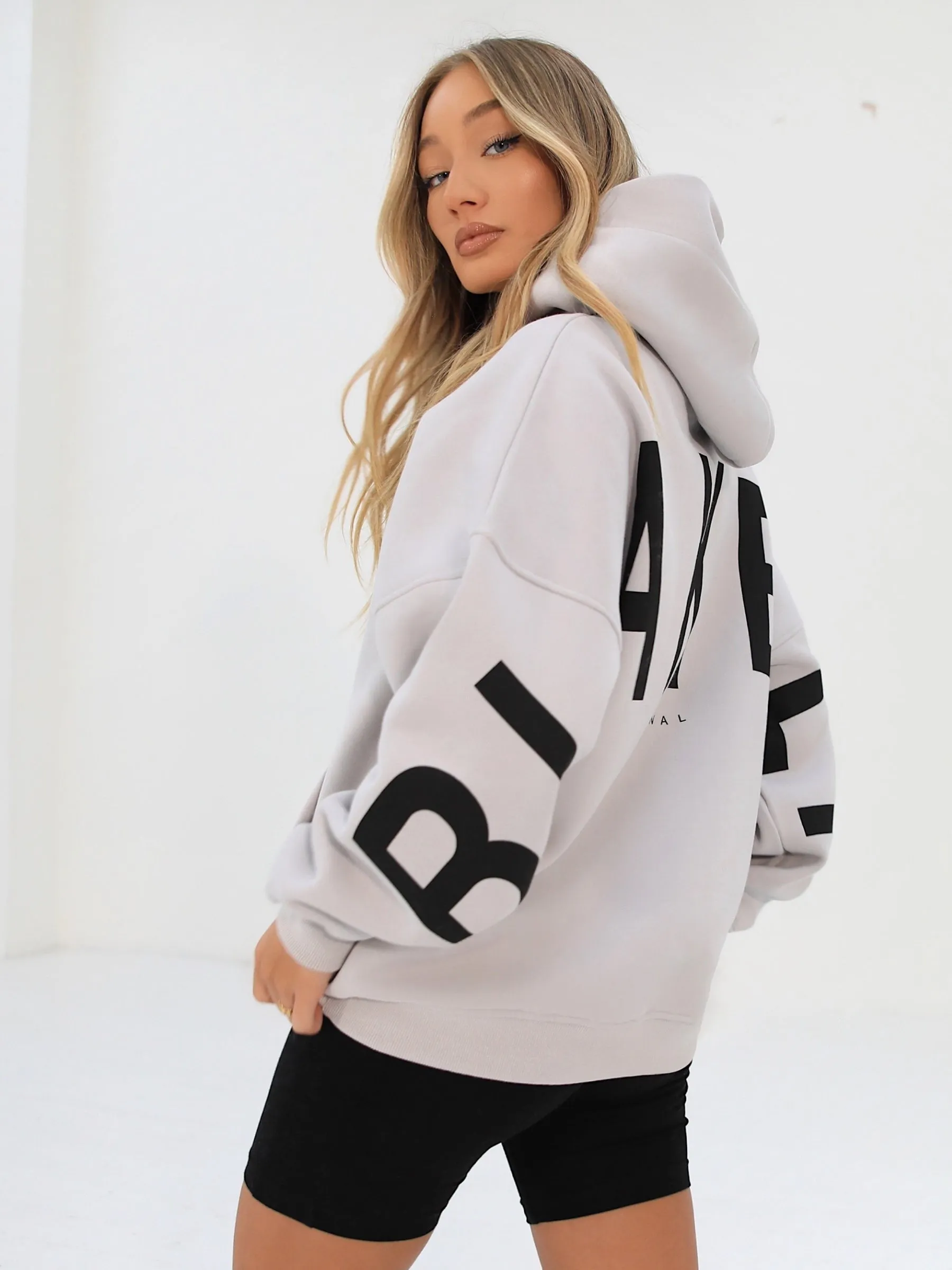 Fashion Smart Faux Fur Trim Isabel Oversized Hoodie - Stone