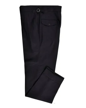 Tollegno: Charcoal Easycare Wool FlexibleKneePanels