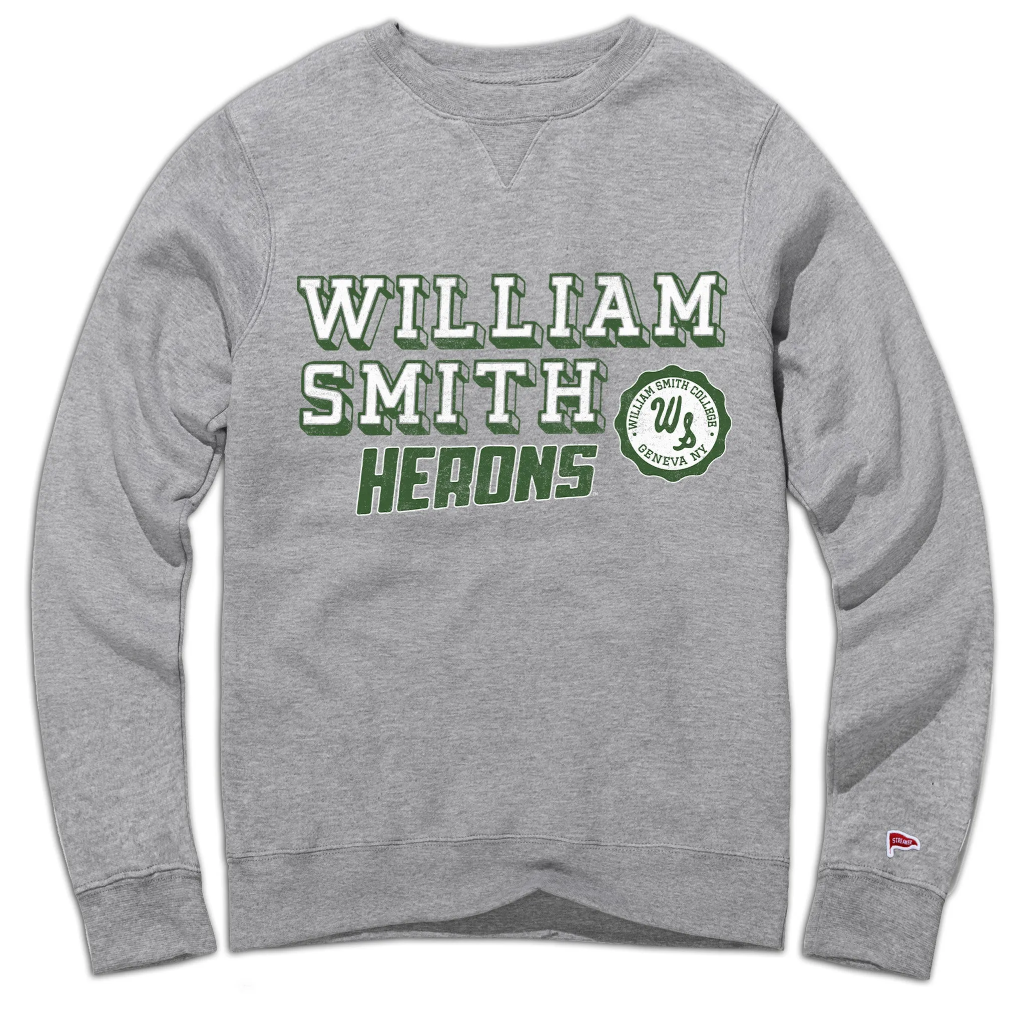 William Smith Vintage Campus Crewneck Sweatshirt polka dot style