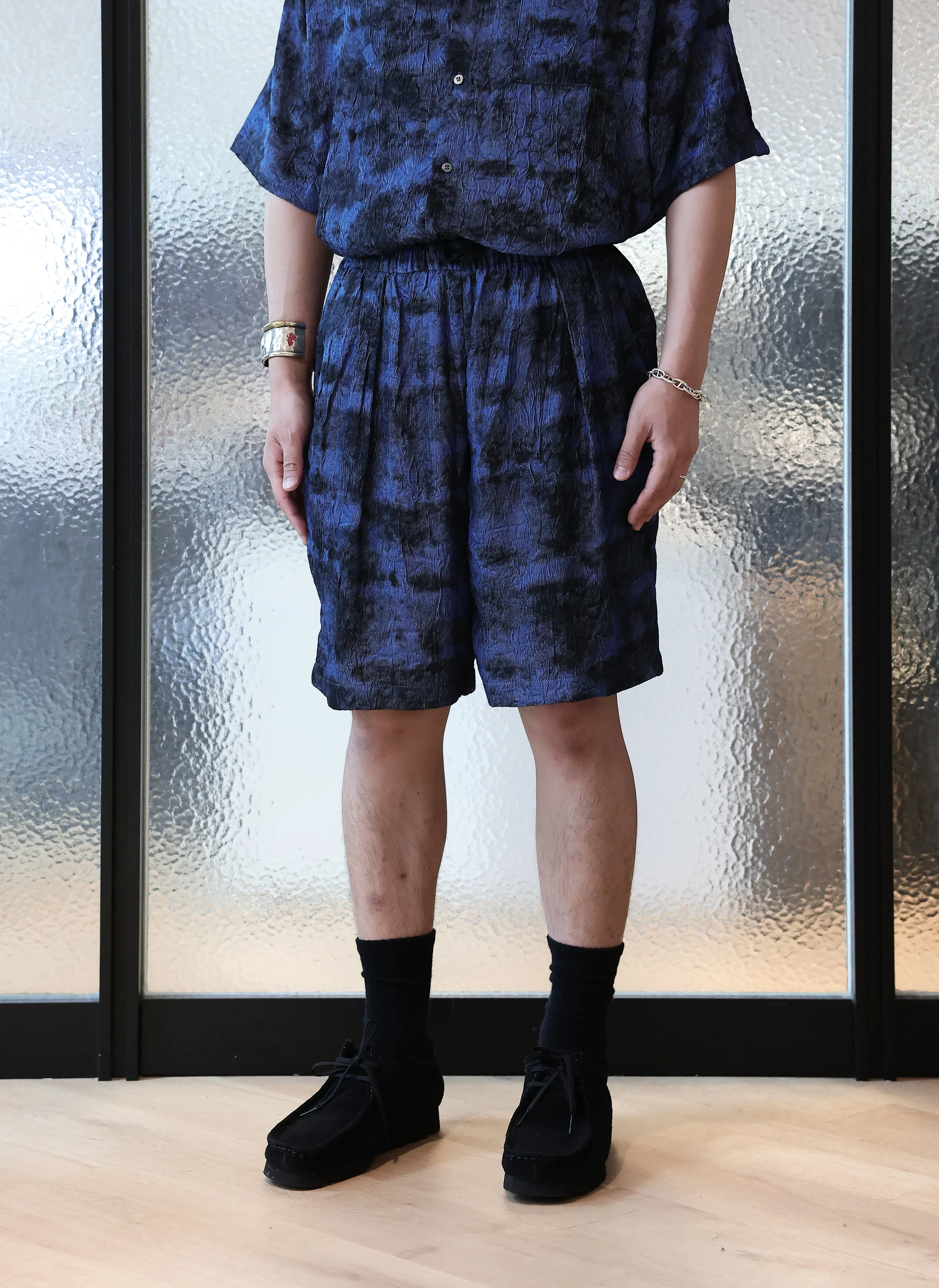 SoftTouchFinish Jacquard Crinkle Shorts