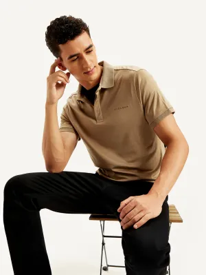 Men's Redloop Solid Slim Fit Polo T-Shirt Office To Outing Soft Touch