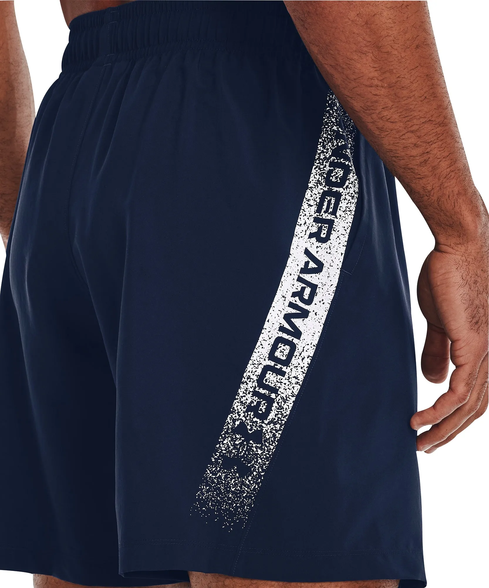 Under Armour Woven Graphic Mens Running Shorts - Blue Daytime Style Lounge Ready