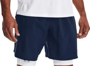 Under Armour Woven Graphic Mens Running Shorts - Blue UV resistant Stretchy Hemline