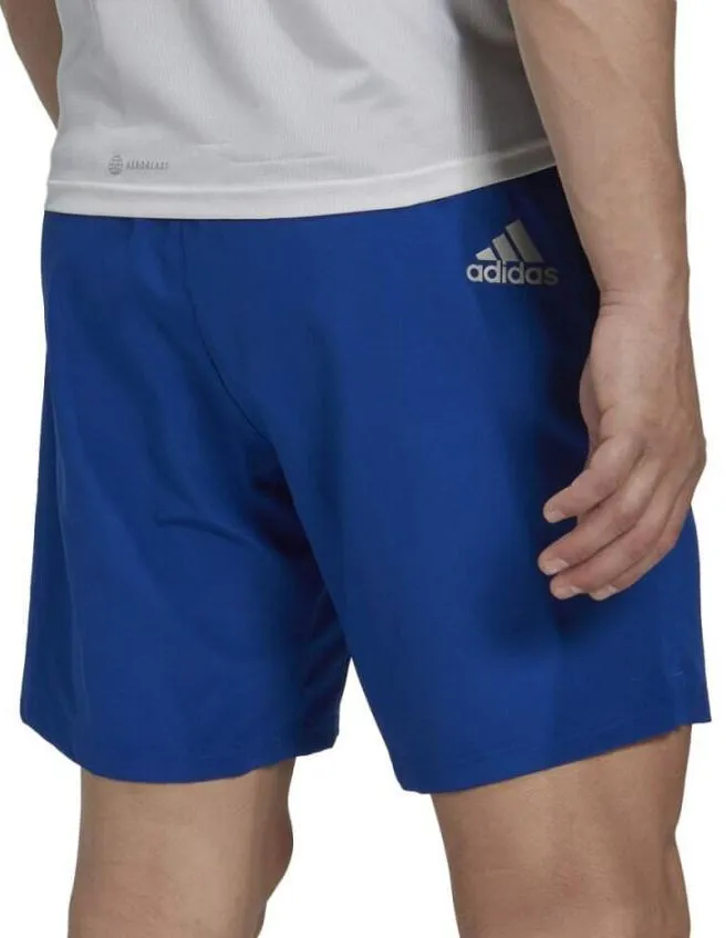 adidas Run It 7 Inch Mens Running Shorts - Blue Outdoor Ready Moisture Wicking Lining