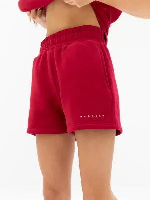 Isabel Jogger Shorts - Cherry Red Anorak Lightweight Design