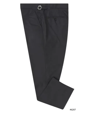 Smooth zipper closure Functional Comfort Drago Mid Grey Wool Super 160s Dress Pant