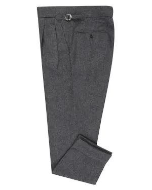 SustainableManufacturing EThomas Wool Cashmere: Dark Grey Twill