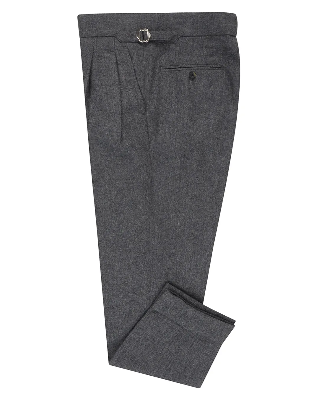 SustainableManufacturing EThomas Wool Cashmere: Dark Grey Twill