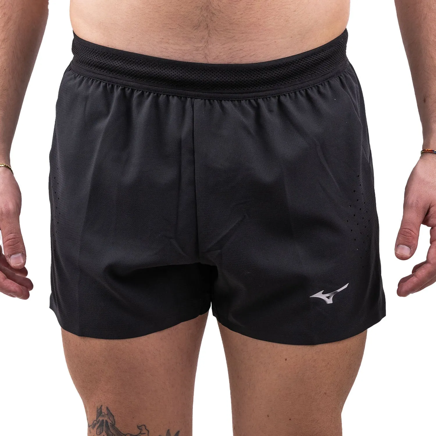 Gift Idea Mizuno Tech Light 3.5 Inch Mens Running Shorts - Black