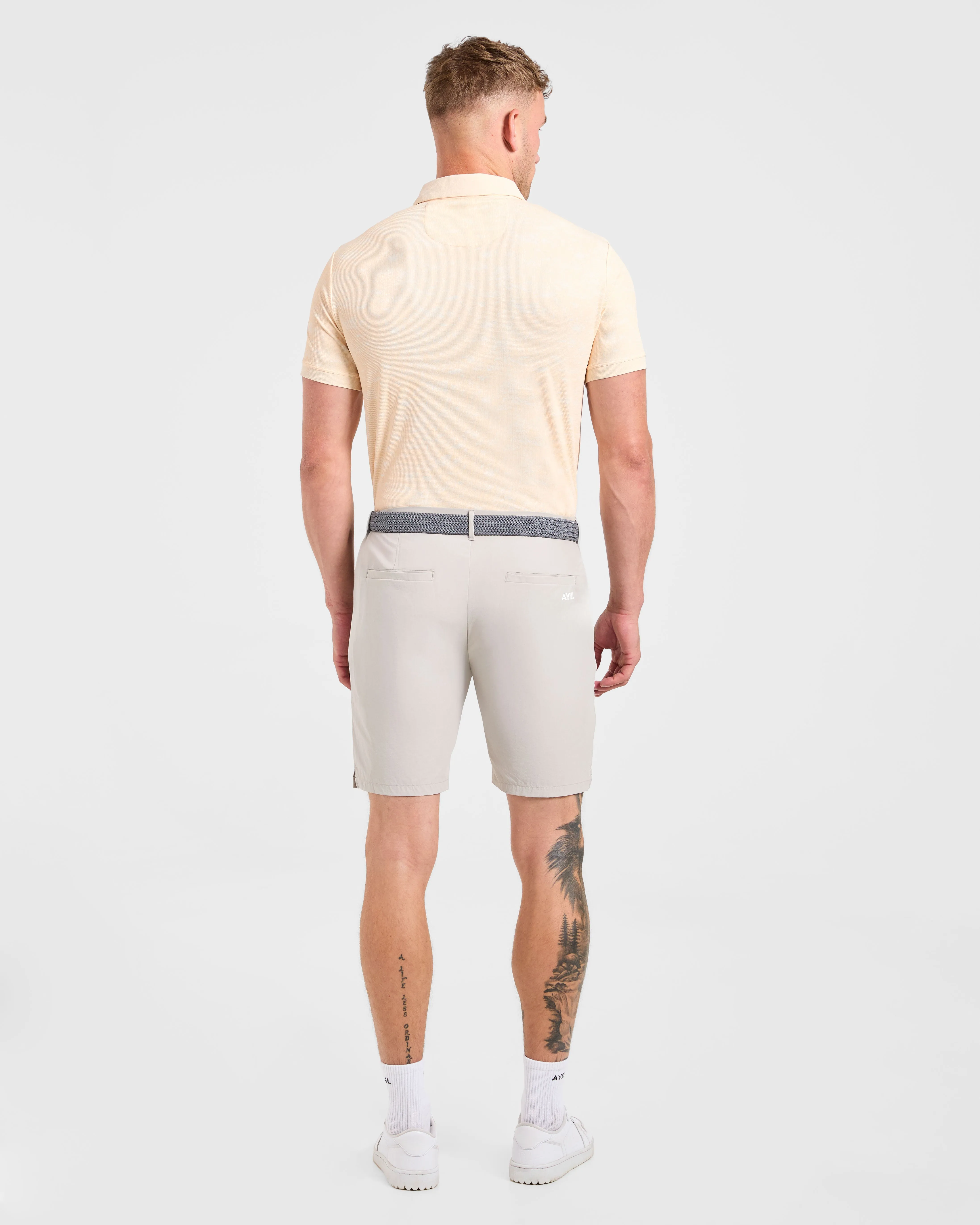 Precision Texture Polo - Peach QuickDry Technology
