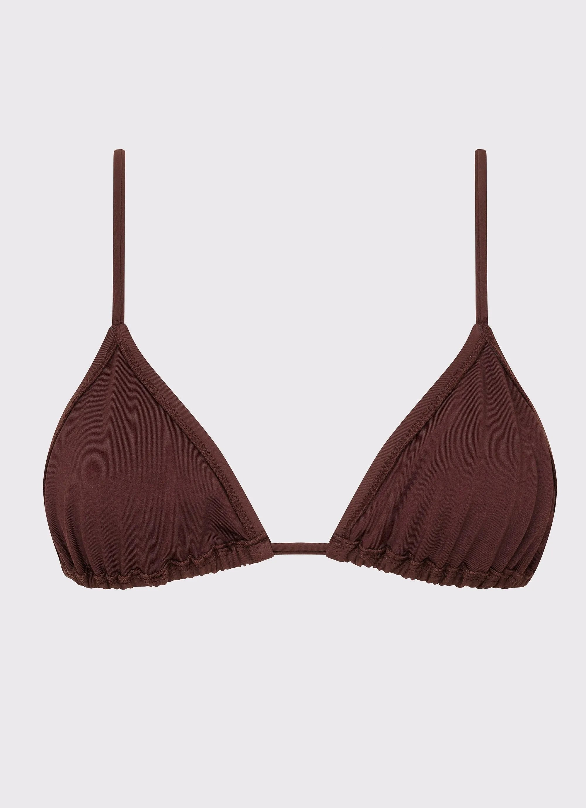 Sandproof Inner Layer Calista Bikini Top - Brown