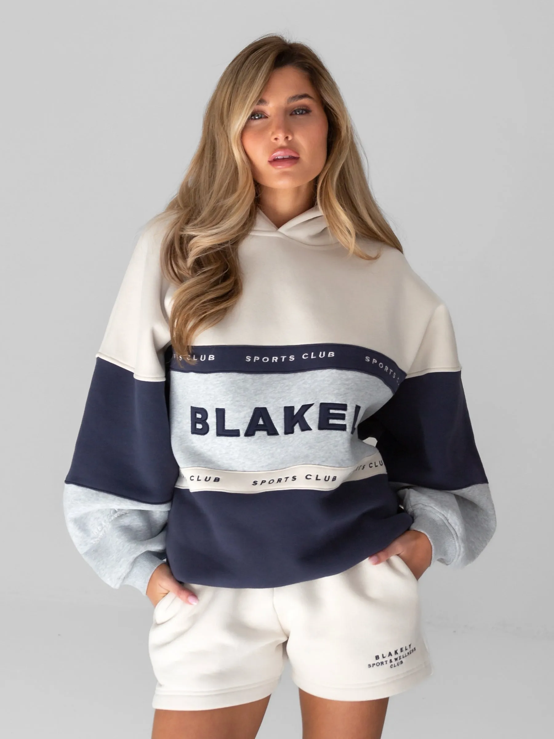 Low Carbon Dressy Casual Alpine Oversized Hoodie - Light Grey