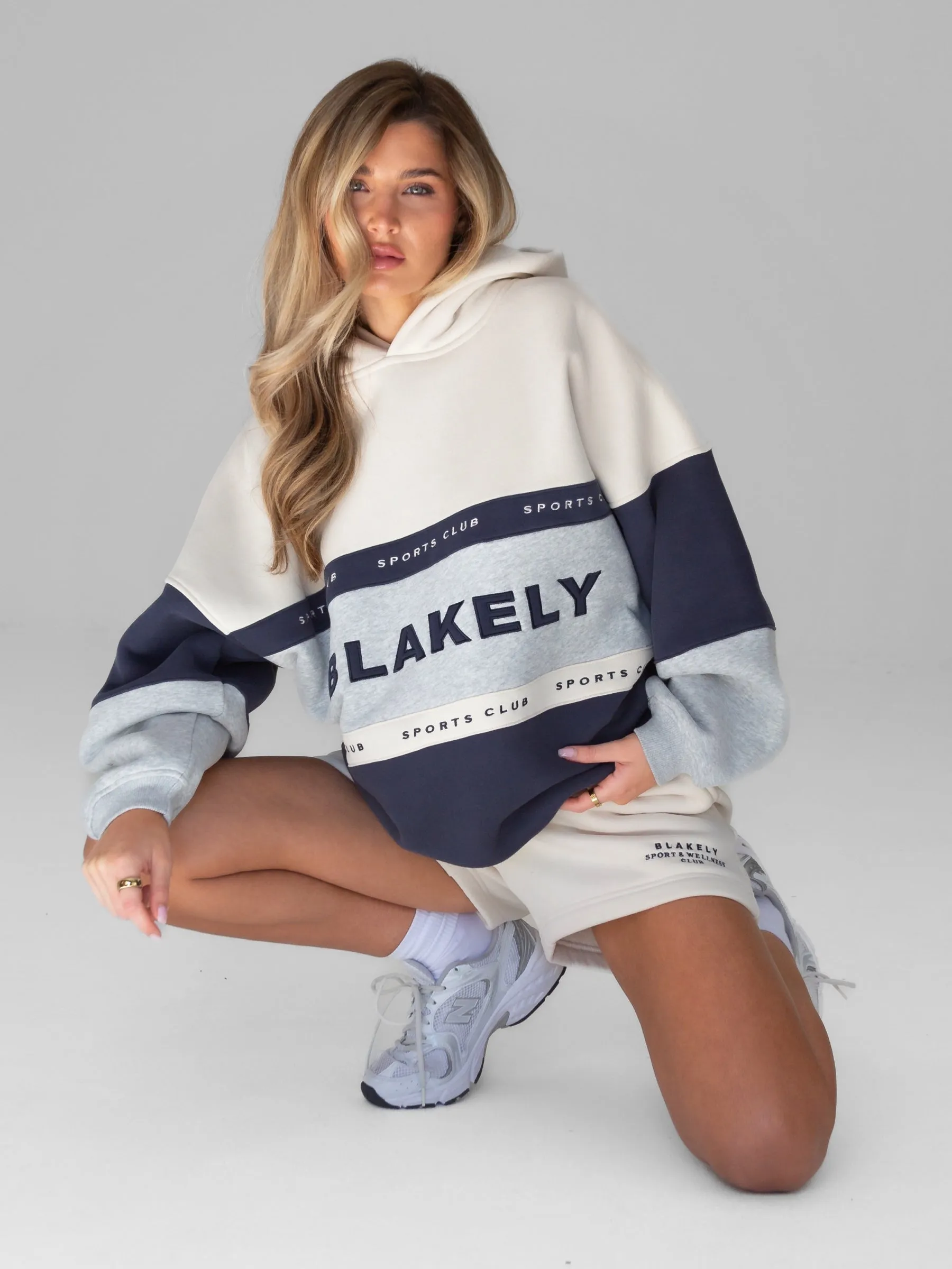 Versatile Clothing Triple Stitched Seams Alpine Oversized Hoodie - Light Grey